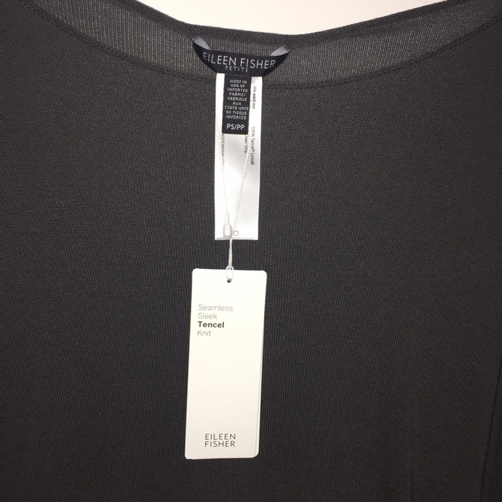 Sleek ballet neck tunic petite small